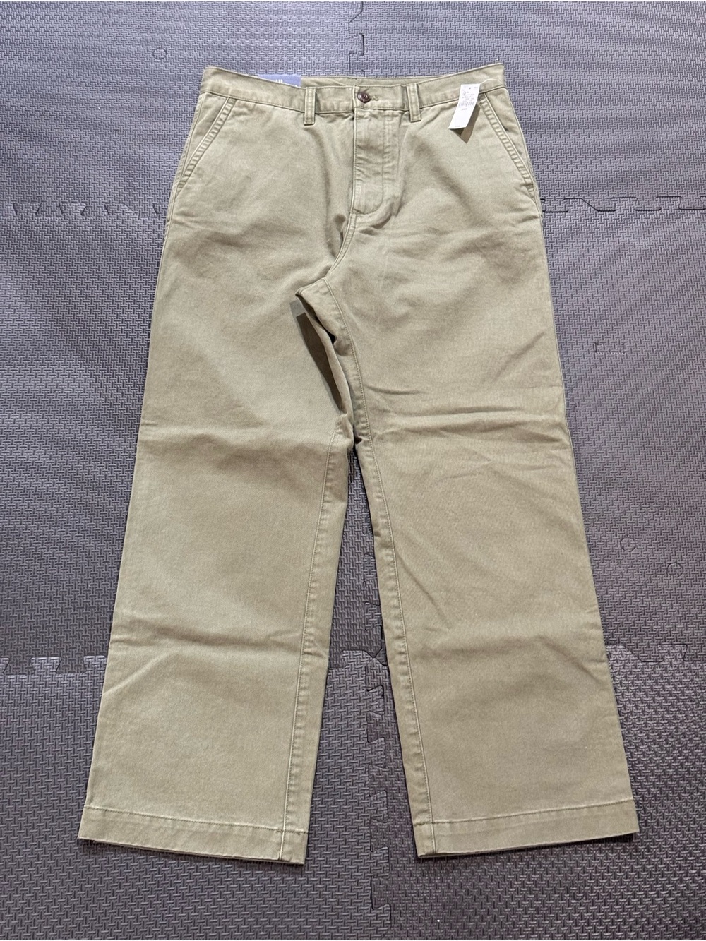 GAP 90’s Loose Heavyweight Twill Khaki’s Olive Green Size 30/30 NWT